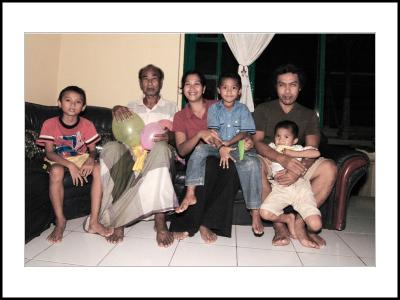 My father and My Sister's family