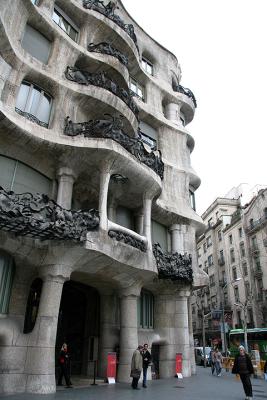 Casa Mila, Barcelona (Designed by Antoni Gaudi)