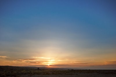 Sunset in Desert