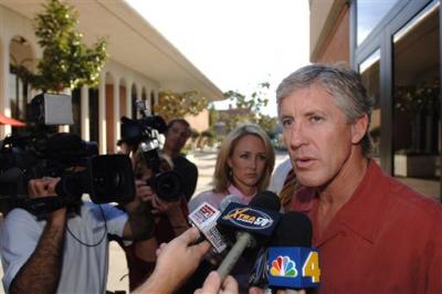Pete Carroll is interviewed following the broadcast of Bowl Championship Series rankings.jpg