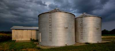 silos of corn