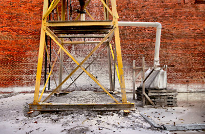 white mix brick