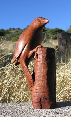 Bird carved of Red Mesquite - 1