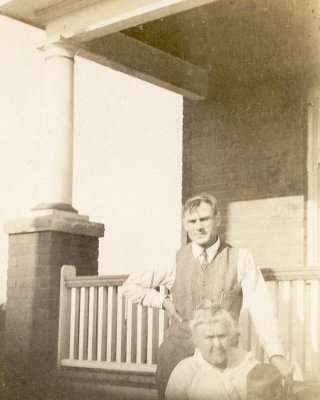 Alfred McDonald & his mother (probably with Ernest)
