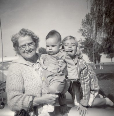 Esther McDonald with grandchildren (Marian's children)