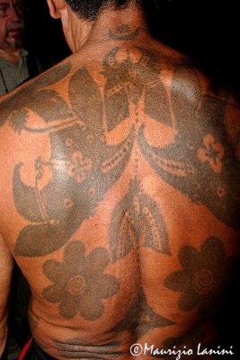 Iban ritual tatoo