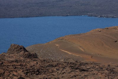 View from the summit of Bartolom Island