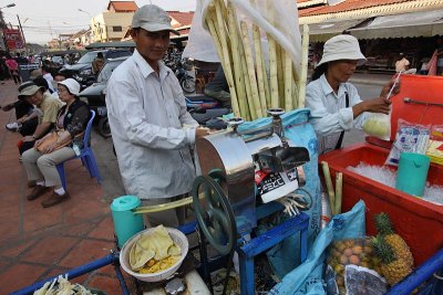 Sugar cane juice, Siem Reap