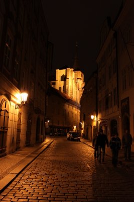 The street in night 夜晚的街景