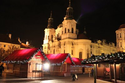 Xmas market in Prague Square 布拉格廣場中的聖誕市集