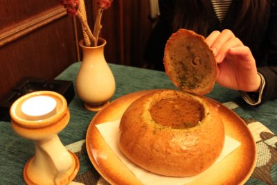 soup in bread 麵包盅湯