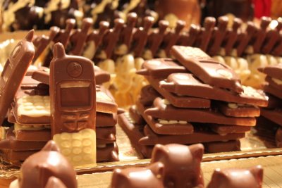 巧克力做的手機
