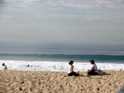people hanging out on Hermosa Beach.tif
