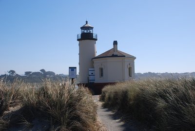 THIS IS LIGHTHOUSE AT COQUILLE RIVER NEAR BANDON
