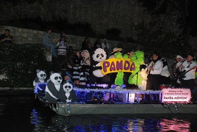 THIS COLORFUL FLOAT WAS SPONSORED BY THE DENTAL ASSOCIATION