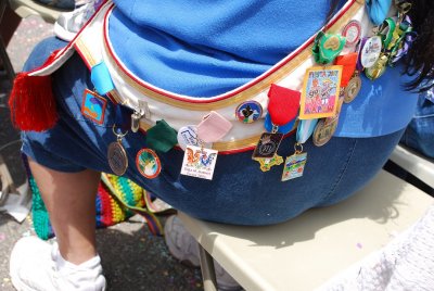 ONE OF THE TIME HONORED TRADITIONS OF FIESTA SAN ANTONIO IS TO COLLECT AND DISPLAY THE METALS AND PINS OF FIESTAS PAST