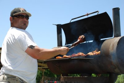IN TEXAS MEAT IS DONE ON SOME OF THE LARGEST GRILLS YOU WILL FIND