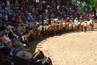 EVERYONE STOOD AT ATTENTION FOR THE ENTRANCE OF KING ANTONIO