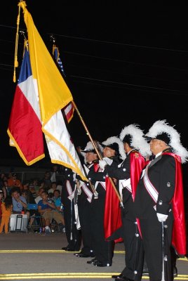 EVEN THE KNIGHTS OF COLUMBUS COLOR GUARD WAS HAVING FUN