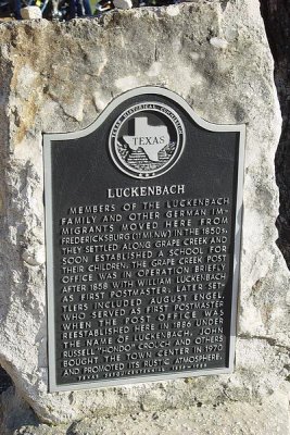 LUCKENBACH IS ON THE TEXAS REGISTER OF HISTORIC PLACES