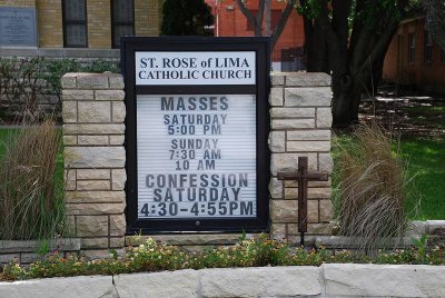 ST ROSE OF LIMA  WAS REMODELED IN THE MID 1950'S AND MUCH OF THE ORIGINAL CHARM OF THE CHURCH WAS LOST