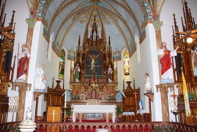 THE ALTAR OF ST MARY'S WAS COMPLETELY RENOVATED  AND IT WAS SO IMPRESSIVE
