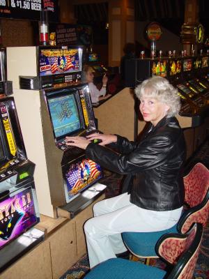 QUEEN OF THE SLOTS IN LEATHER