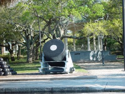 ONE OF THE CANONS USED DURING THE SEIGE OF FT SUMTER