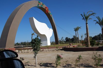 THE DOVE OF PEACE OUTSIDE OF LA PAZ-MOST CALL IT THE WHALE'S TAIL