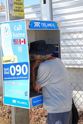 SOME TIMES A CALL BACK HOME IS POSSIBLE IF THE PHONE ACTUALLY WORKS