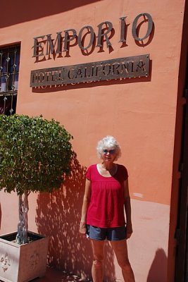 WE DINED AT THE FAMOUS HOTEL CALIFORNIA AT TODOS SANTOS-AN ARTIST COMMUNITY OFTEN CALLED THE CARMEL OF BAJA