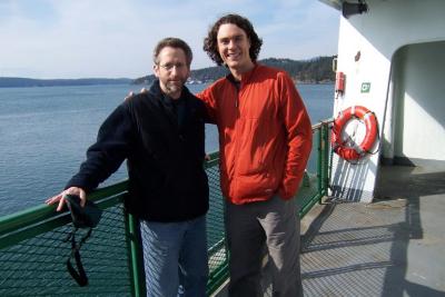 Marc & Scott on the ferry to Orcas Island
