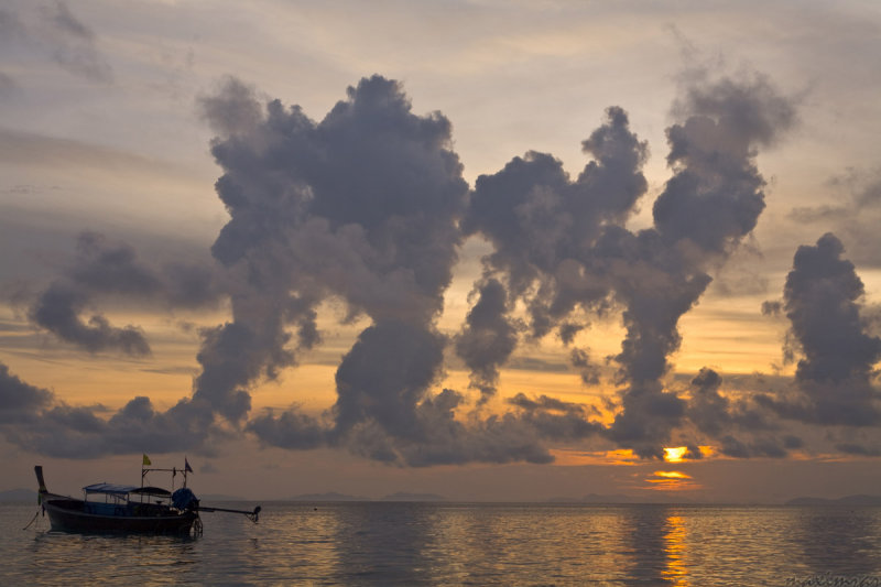 Smoking morning. Phi Phi Island