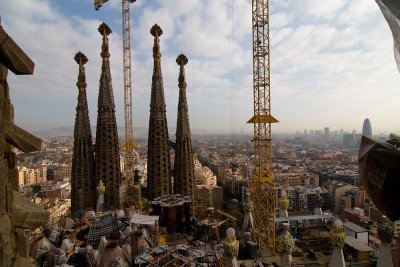 top view. La Sagrada  Familia