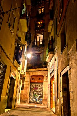 night streets of Barcelona