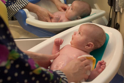 first bath