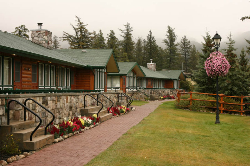 The grounds of the Fairmont Jasper Park Lodge