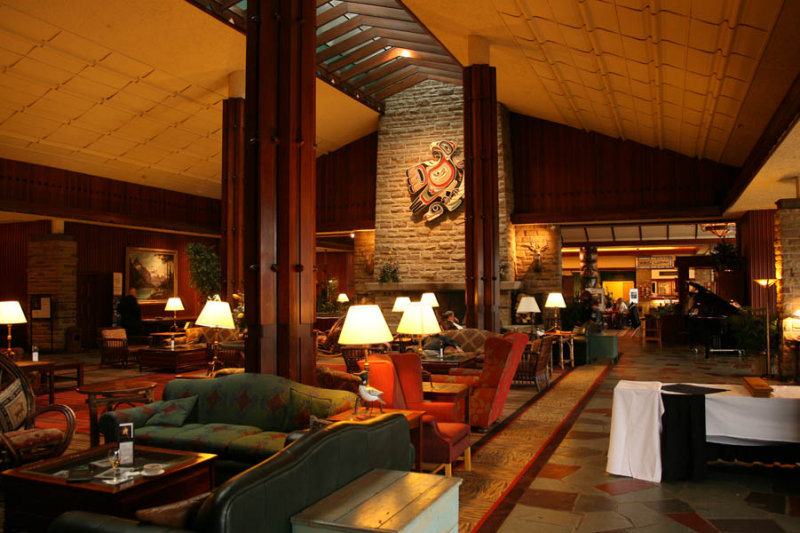 Inside the Fairmont Jasper Park Lodge