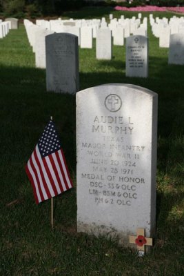 Audie Murphy burial site at Arlington National Cemetery