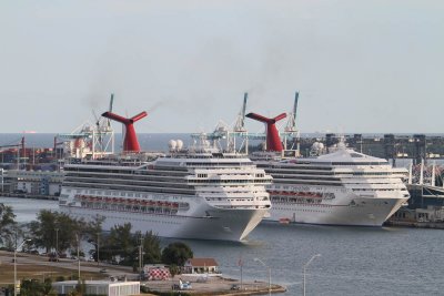 View from our hotel - Miami