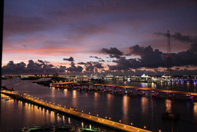 View from our hotel - Miami