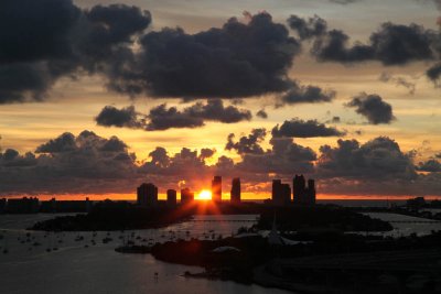 View from our hotel - Miami