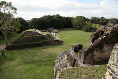 View from the top of the Altun Ha ruins in Belize