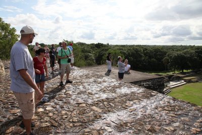 View from the top of the Altun Ha ruins in Belize