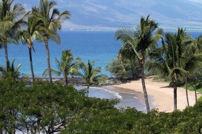 View from our hotel room - Wailea Beach Marriott - Ulua Beach - pre tsumani