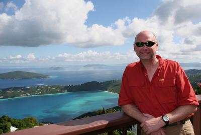 Dale at Magens Bay overlook, St. Thomas