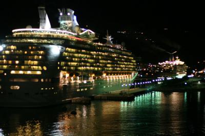 Our view of other ships when leaving St. Thomas