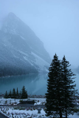 View of Lake Louise from our window