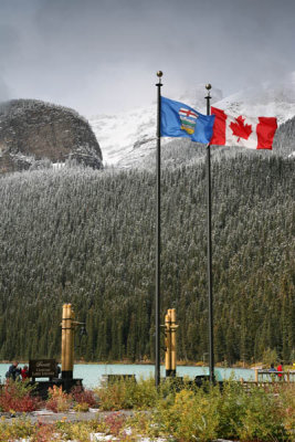 Canada & Alberta Flags