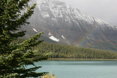 Rainbow on the Icefields Parkway